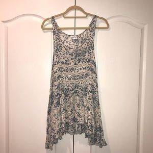 “Voile and Lace Trapeze Slip”